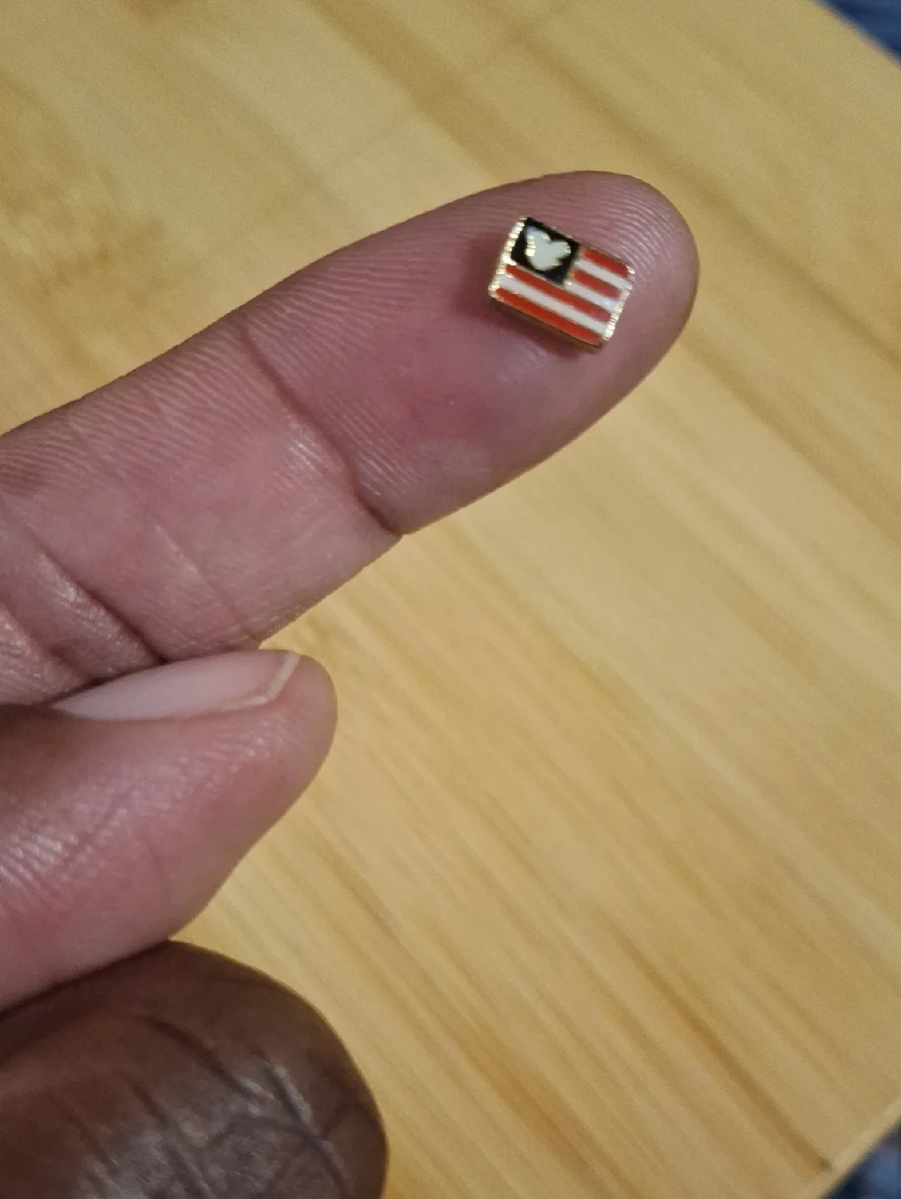 American Flag Enamel Pin - Red, White, Blue